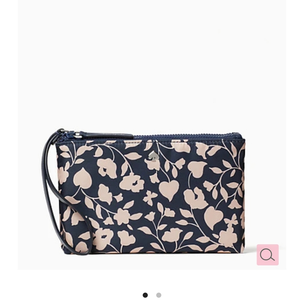 Jae Garden Vine Medium Double Zip Wristlet